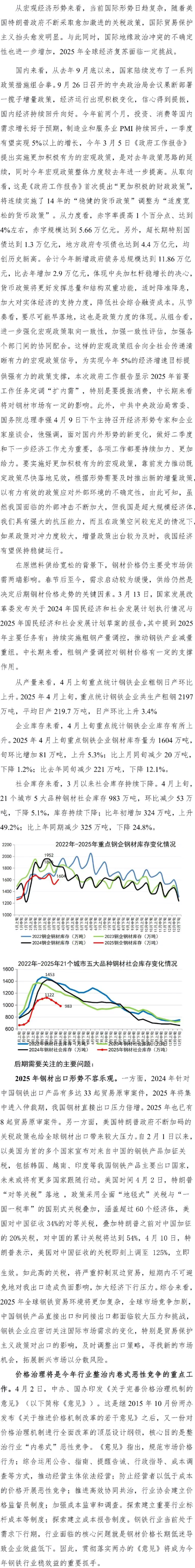  中钢协：2025年钢材出口形势不容乐观