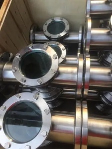 316L食品卫生级卡箍直通快接观察视蛊304不锈钢快装玻璃管