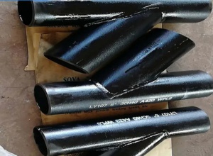 定制45度斜插式三通 DN600排泥异径斜三通管件 图纸加工