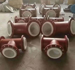 管件衬塑 钢衬四氟弯头 等径 内衬PO PE 三通