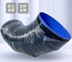 大口径热煨弯管 内涂塑外3PE 防腐弯头 排气三通 异径管 
