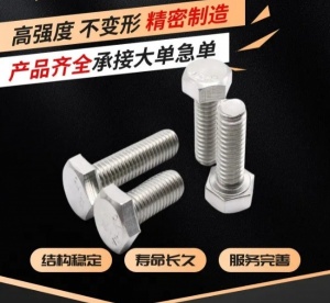 厂家定制 不锈钢螺栓 精密制造 高强度 不变形 全国发货