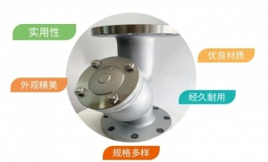 法兰消声止回阀H42W-16P不锈钢304 CF8 水房泵房