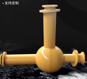 供应DN100双金属球形耐磨弯头 陶瓷复合耐磨体三通规格可定