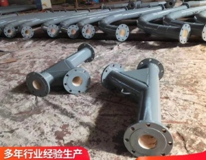 定制双金属耐磨 陶瓷贴片三通 DN150复合弯头 工厂供应