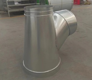 镀锌三通管件 白铁皮Y型45°风管连接配件 加厚材质