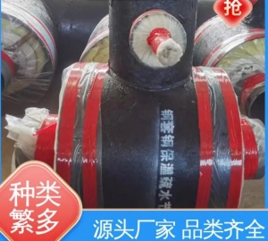 供热管道 耐腐蚀 预制直埋式钢套钢离心玻璃棉 保温四通