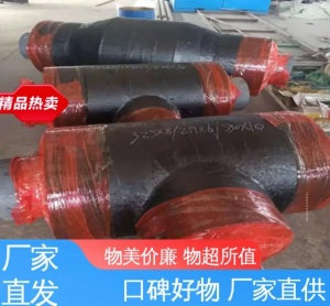热力管道 安装方便 保温四通 预制直埋式钢套钢岩棉 蒸汽