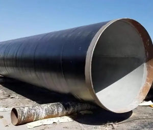 大口径1020*16水泥砂浆防腐螺旋钢管 外六油两布防腐钢管