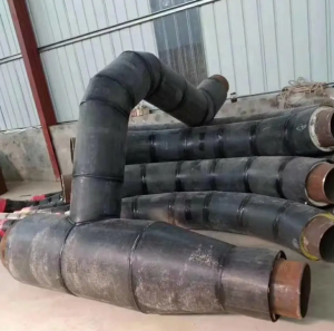 小区供热聚氨酯保温钢管 黑卡壳 管件 保 温90°弯头 保温