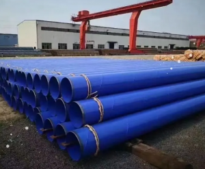 加强级TPEP防腐钢管厂家批发 螺旋焊管环氧粉末涂塑管