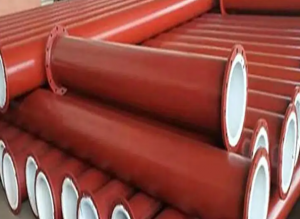 衬塑钢管 实体工厂 宏科华 化工排污用衬四氟管道 耐酸碱 类