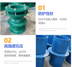 刚性防水套管柔性国标A型B型02S404预埋穿墙/