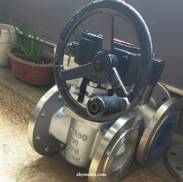 X43W-10P蒸304不锈钢三通/二通法兰旋塞阀DN15- X43W-10P蒸304不锈钢三通/二通法兰旋塞阀DN15-