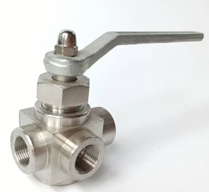 高压三通压力表旋塞阀 X14W 内外螺纹 二通式 铸钢不锈钢