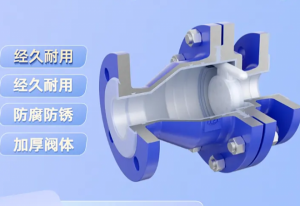 衬氟止回阀旋启式H44厂家 铸钢衬塑耐酸碱耐腐蚀